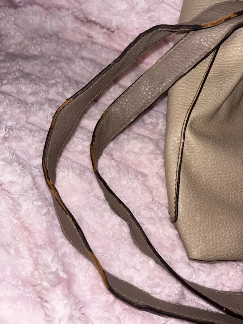 Jessica Simpson Taupe Crossbody Bag - Taupe with Dark Taupe Trim